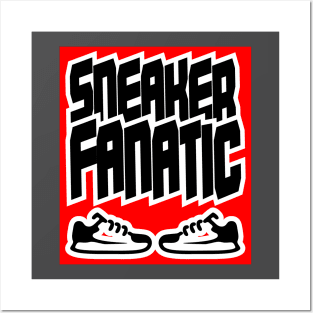 Sneaker Fanatic red sneakers Sport gift shirt. Posters and Art